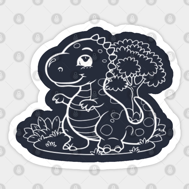 dinosaur baby Sticker by Roocolonia